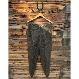 VINTAGE | Olive Green Army Linen Pants M